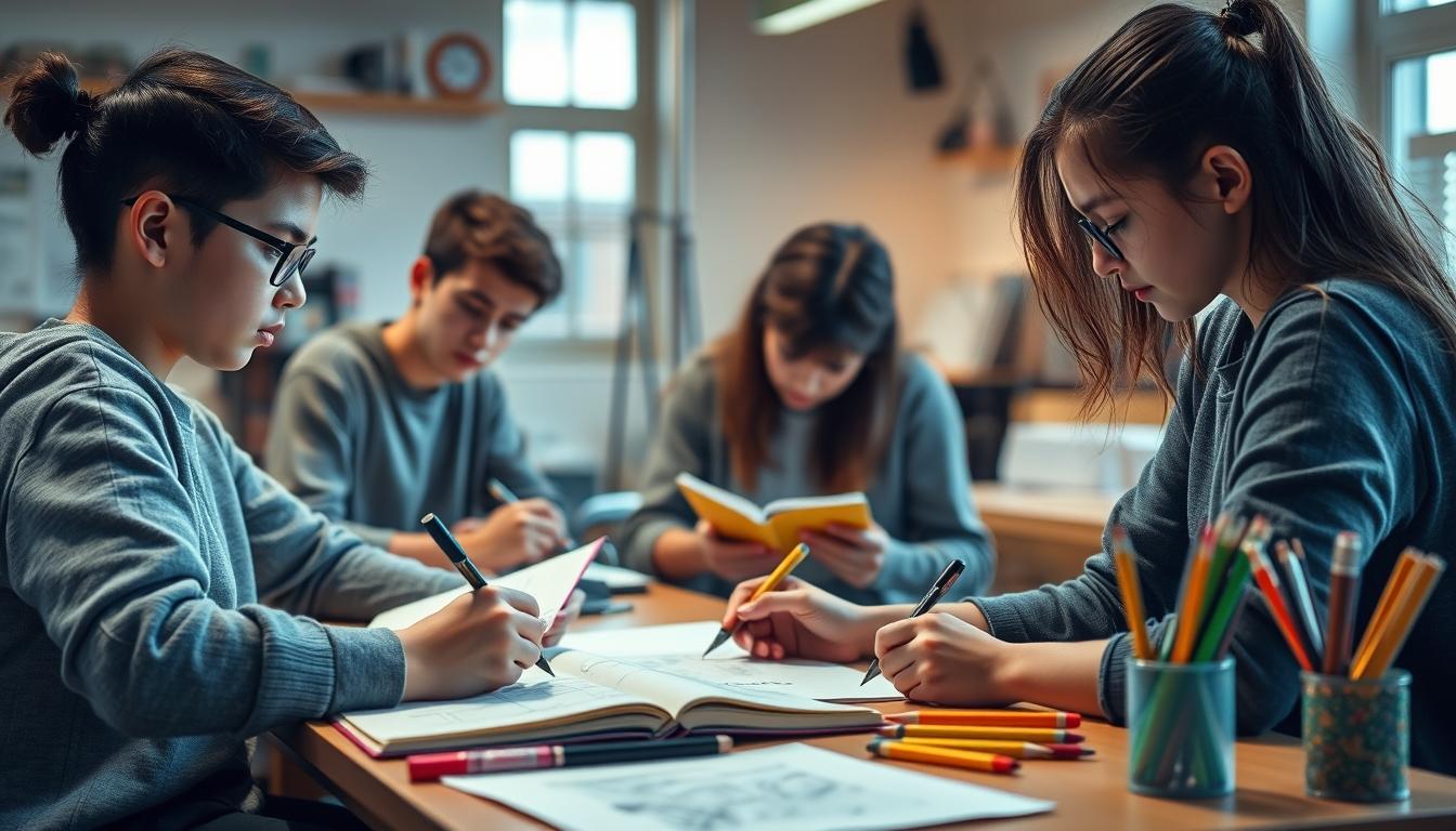 Modern university campus for students