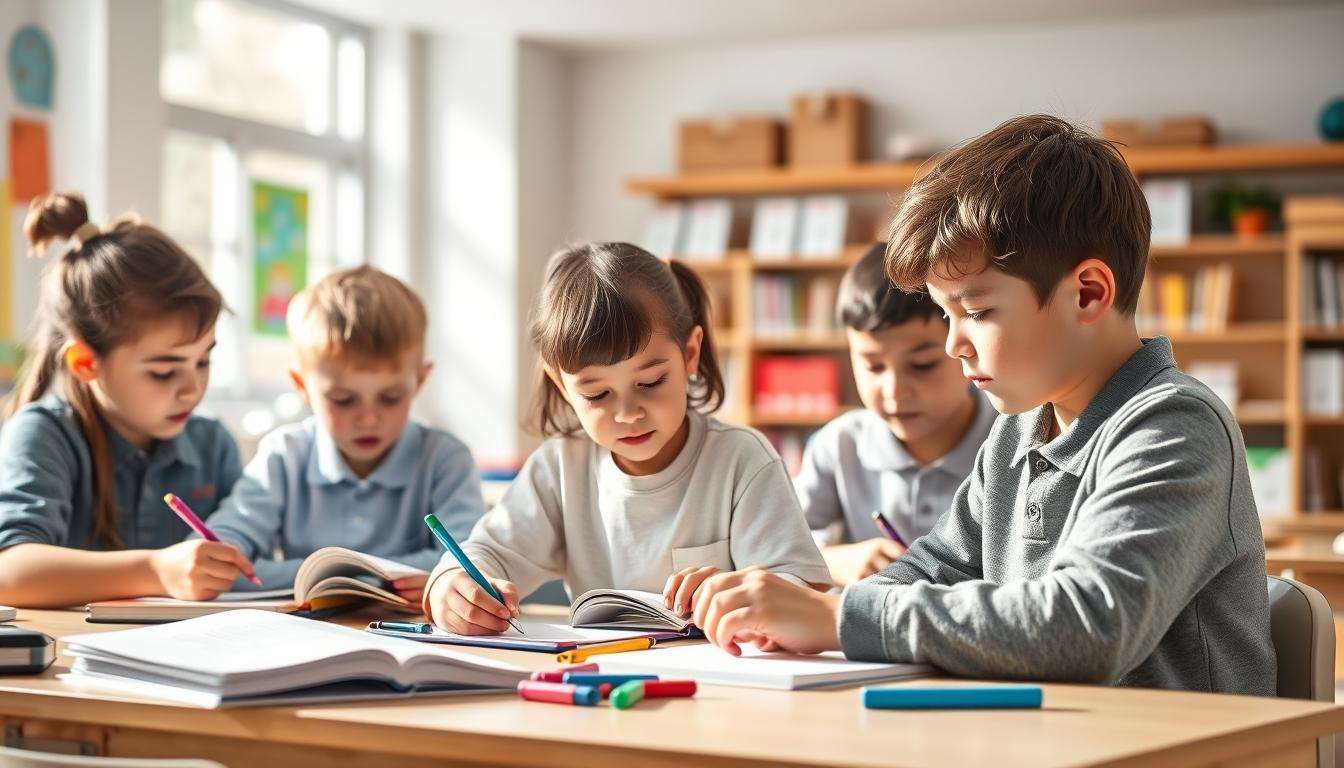 Students working in research laboratory